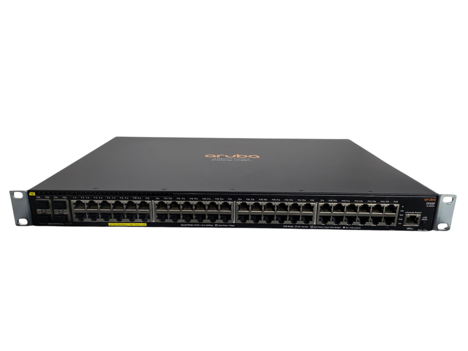 HPE Aruba 2930F 48xGbE PoE+ /4x1G SFP Managed Switch JL262A w/ Brackets !