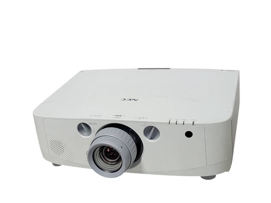 NEC NP-PA550W WXGA 1280x800 3LCD Projector 5500-Lumens only 17 Lamp Hours _