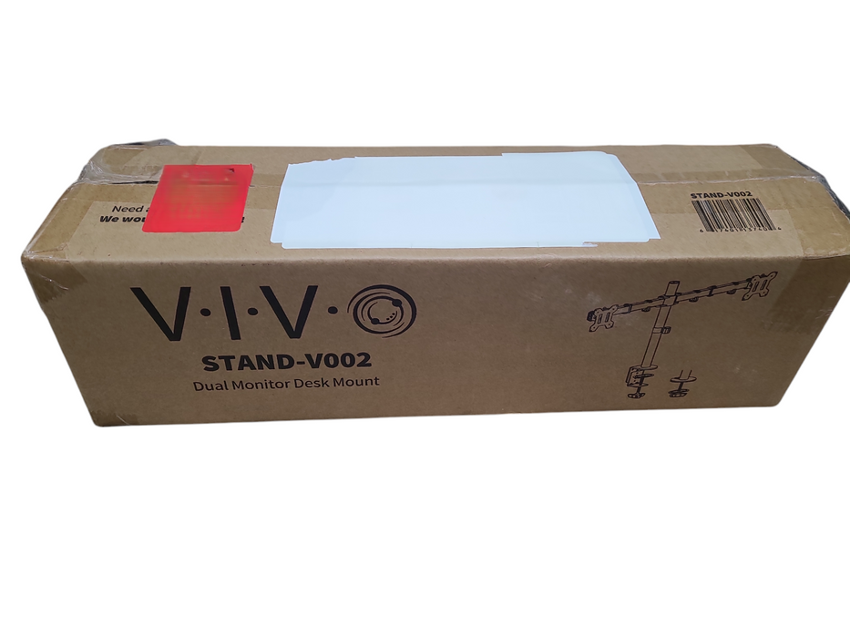 Vivo Stand-V002 Dual Monitor Desk Mount SEALED Q