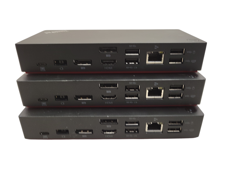 Lot of 3x Lenovo ThinkPad USB-C Dock Gen 2 Docking Station READ $