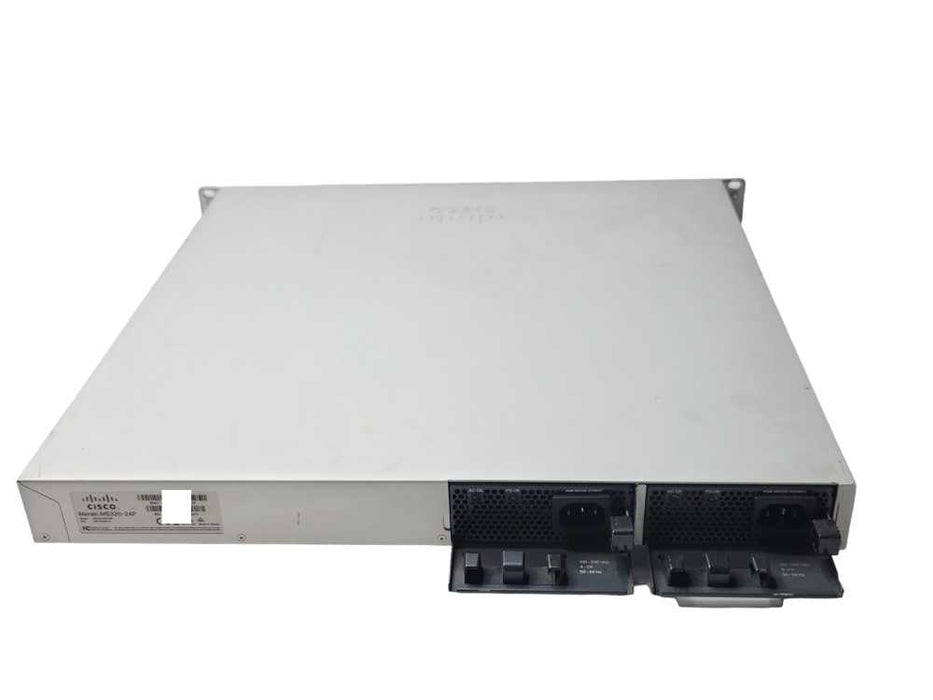 Cisco Meraki MS320-24P-HW 24-Port Gigabit PoE+ Switch w/ 2x PSU _