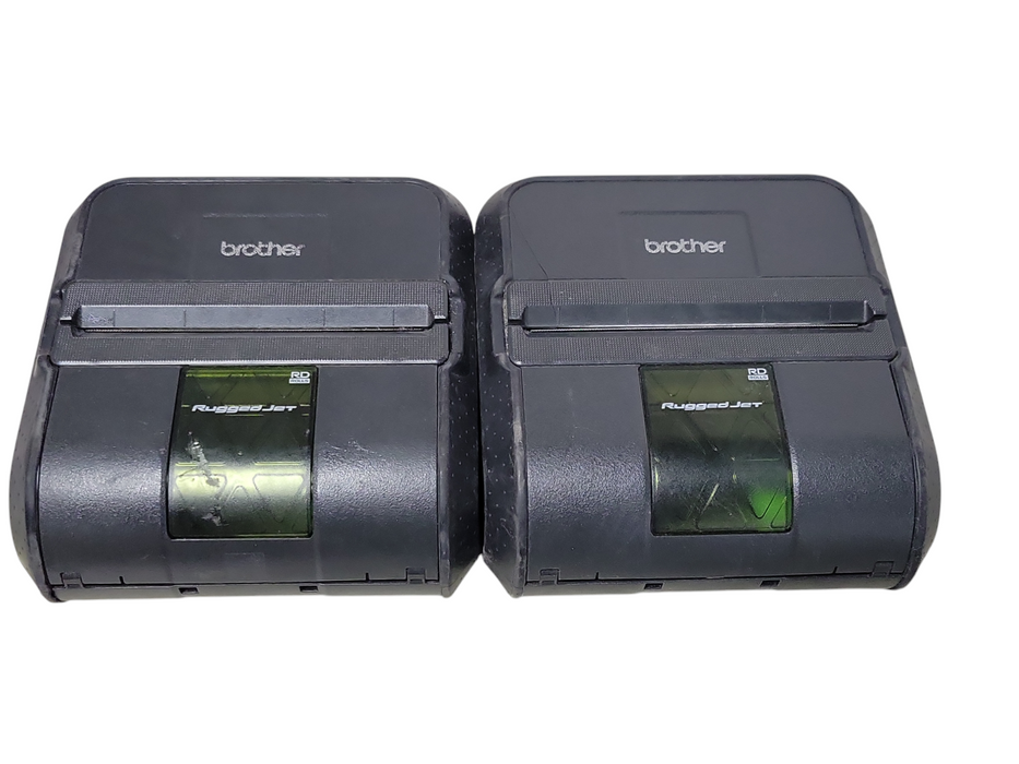 Lot of 2x Brother RJ-4040 Rugged Wi-Fi Printer, READ _