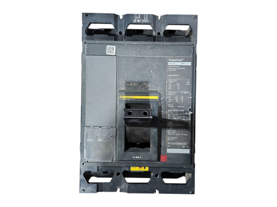 MGP36600 Square D 600 Amp Circuit Breaker, READ