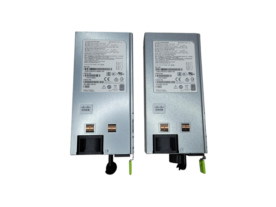 Lot of 2x - Cisco UCSC-PSU2V2-1200W V2 - 1200W Power Supply %
