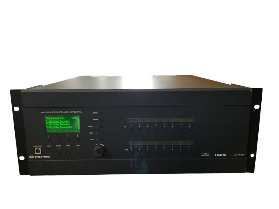 Crestron DM-MD8X8-CPU3 8x8 DigitalMedia Switcher w/ 5 Cards