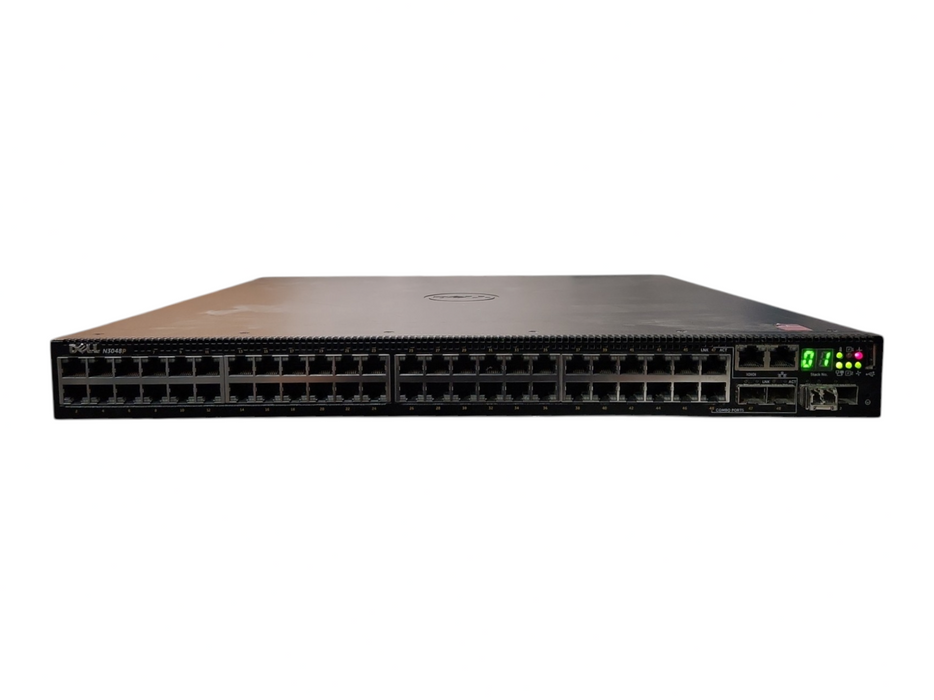 Dell N3048P, 48-Port Gigabit PoE+, 2x 10G SFP+ Managed Switch, 2x 1100W