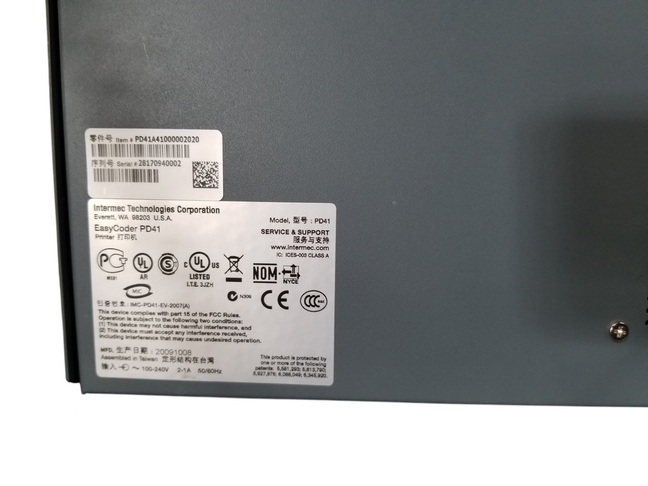 Intermec EasyCoder PD41 Industrial Thermal Label Printer USB-Ethernet