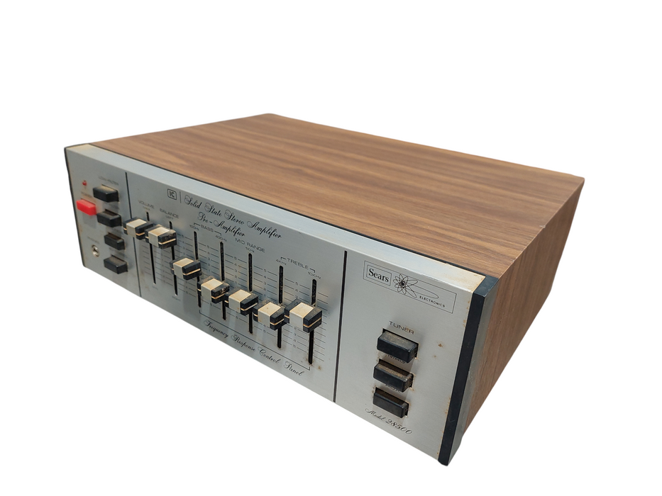 Vintage Sears Solid State Stereo Amplifier Pre-Amp Model: 28500  =