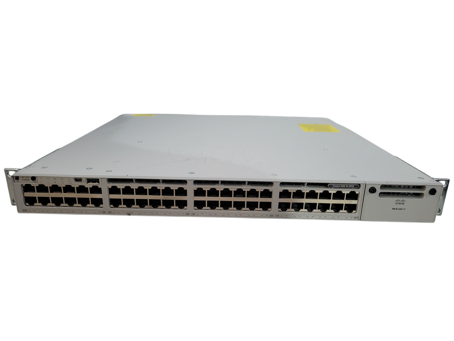 Cisco C9300-48U-E V03, 48-Port Gigabit UPOE Managed Switch 2x PSU !