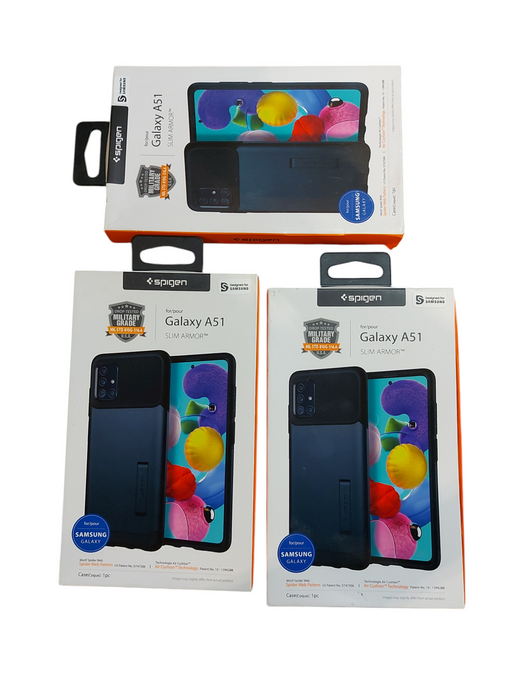 Lot 3x Spigen Slim Armor Series Case for Samsung Galaxy A51