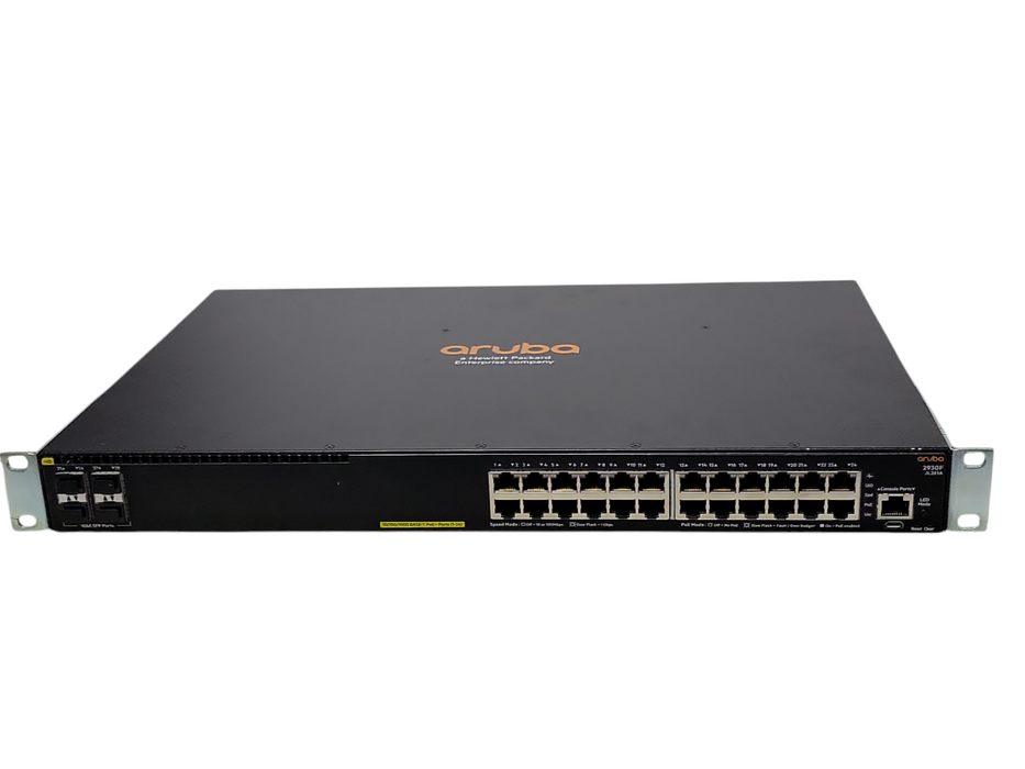 Aruba HP JL261A 2930F 24G PoE+ 4SFP Gigabit Switch _