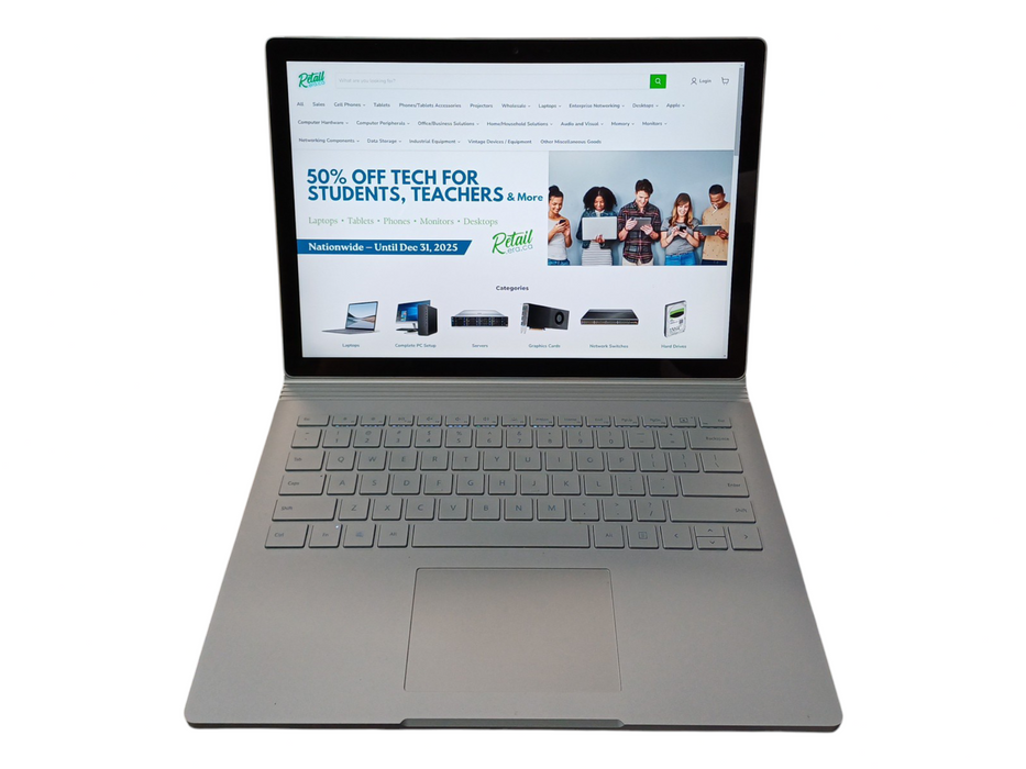 Microsoft Surface Book 2, i7-8650U, 16GB DDR3, 512GB NVMe, READ Lap200
