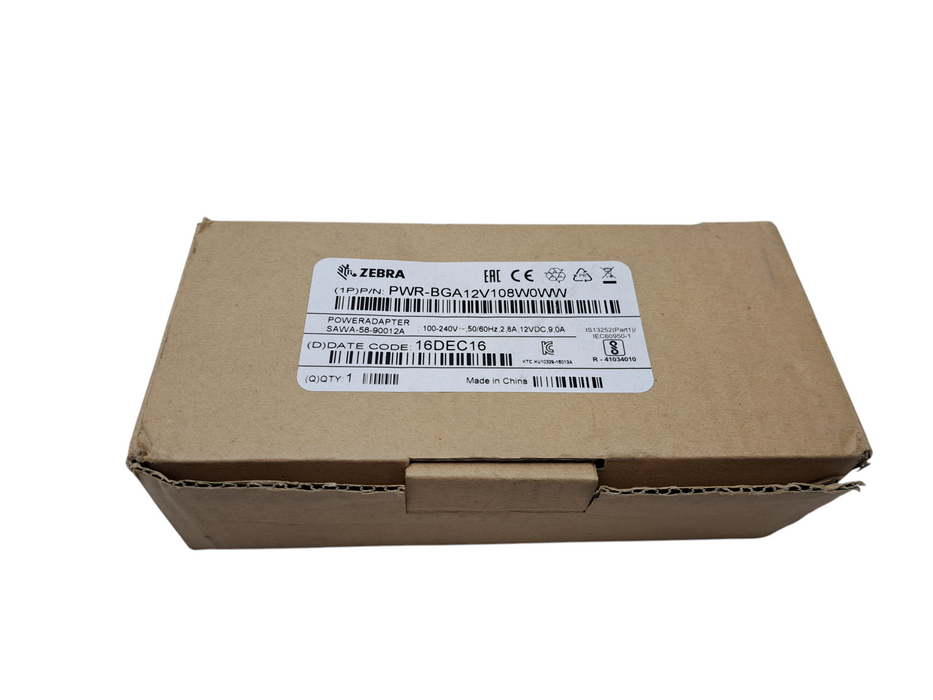 Genuine OEM Zebra 12VDC/108W Power Supply PWR-BGA12V108W0WW Q)