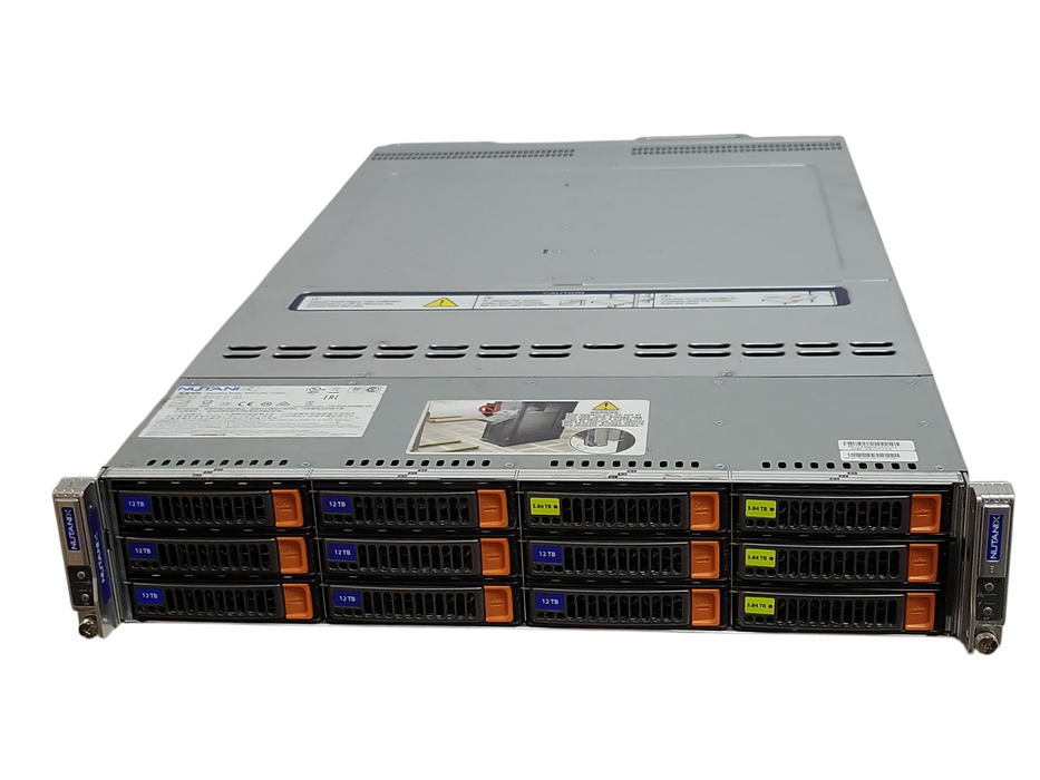 Nutanix NXS2U2NL12G600 2x Nodes, 4x Xeon Gold 5120, 128GB DDR4, 5x 8TB SAS _