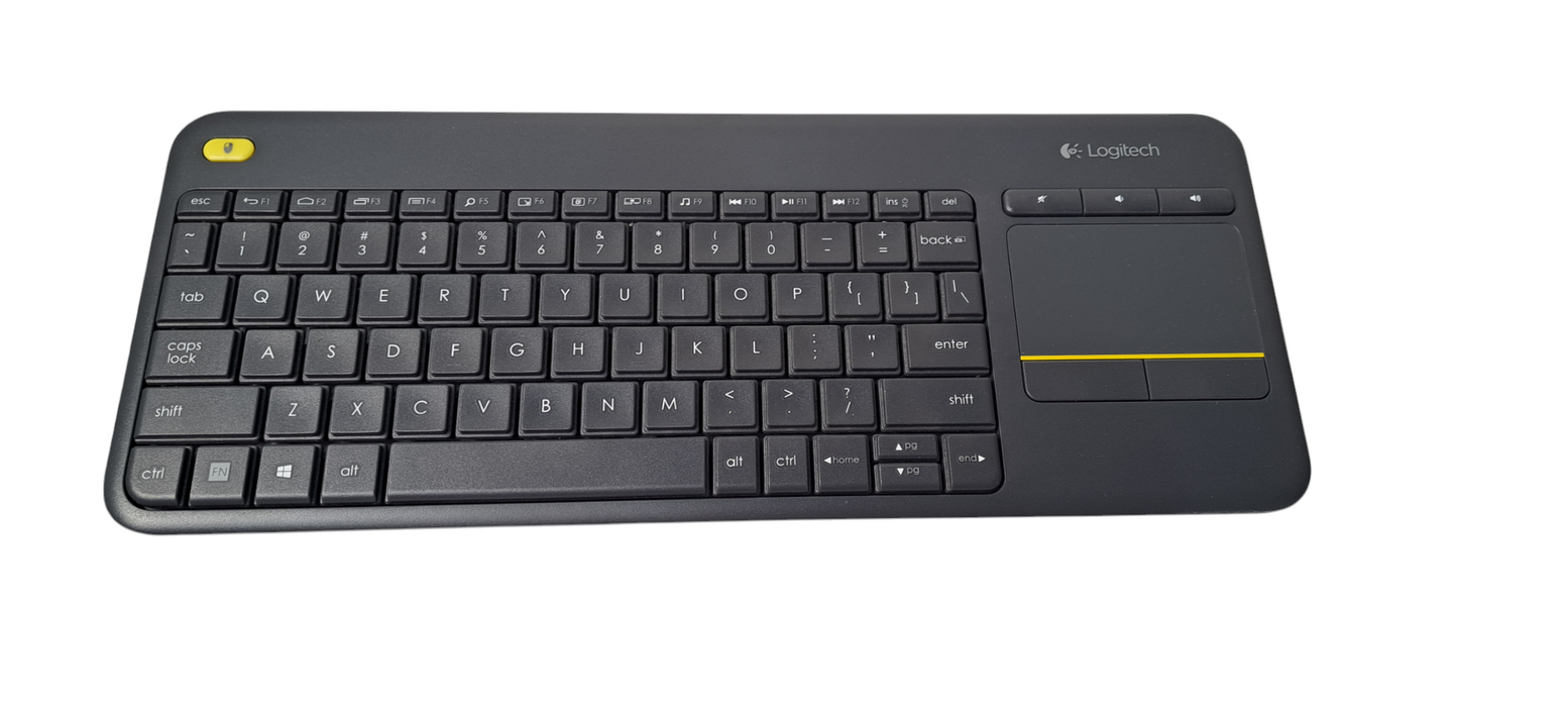 Logitech K400 Plus Wireless Keyboard & Touch Pad W/ USB dongle Q