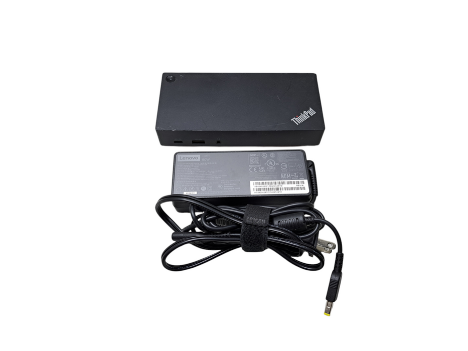 Lenovo ThinkPad USB-C Dock Gen 2 LDC-G2 w/ 90W Power Adapter