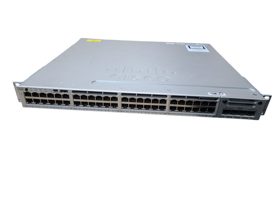 Cisco WS-C3850-48P-S Gigabit PoE Switch w/ C3850-NM-4-10G 1x 715W PSU