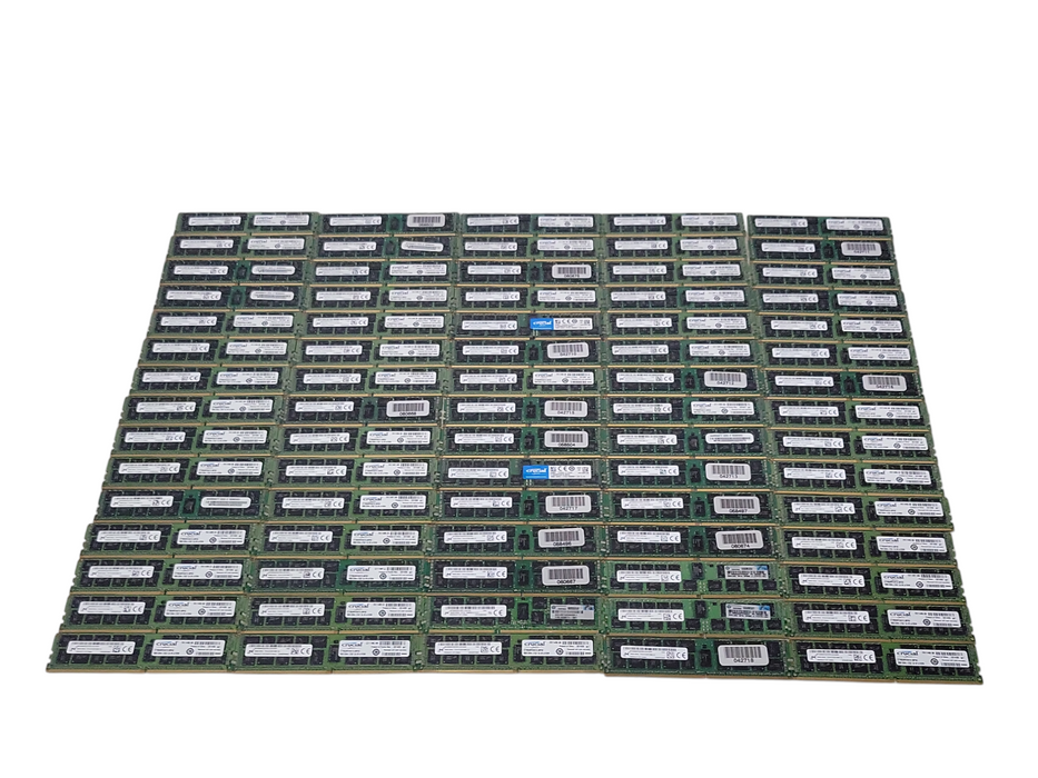 Lot of 75x Micron 16GB 2Rx4 PC4-2133P-R DDR4 server RAMs _