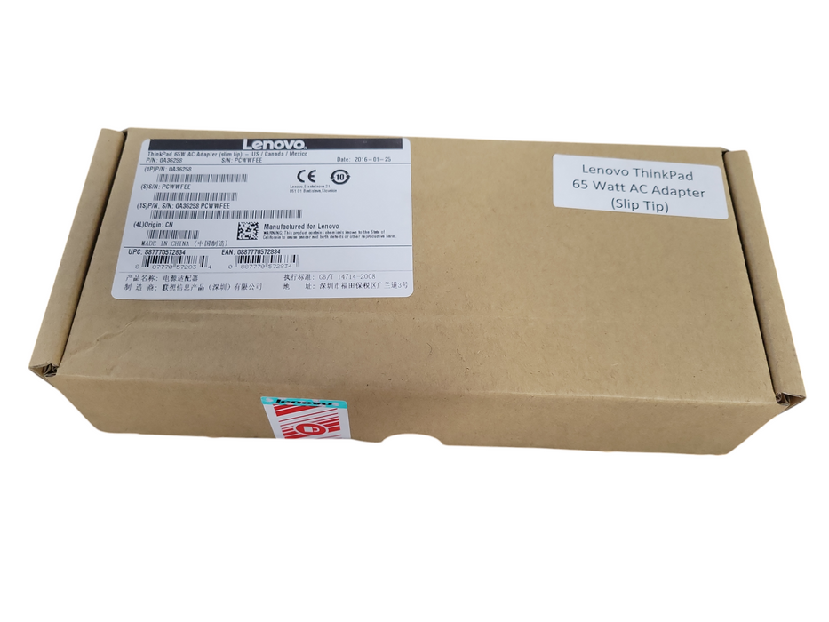 New Lenovo 0A36258 65 W AC Adapter For Lenovo Thinkpad !
