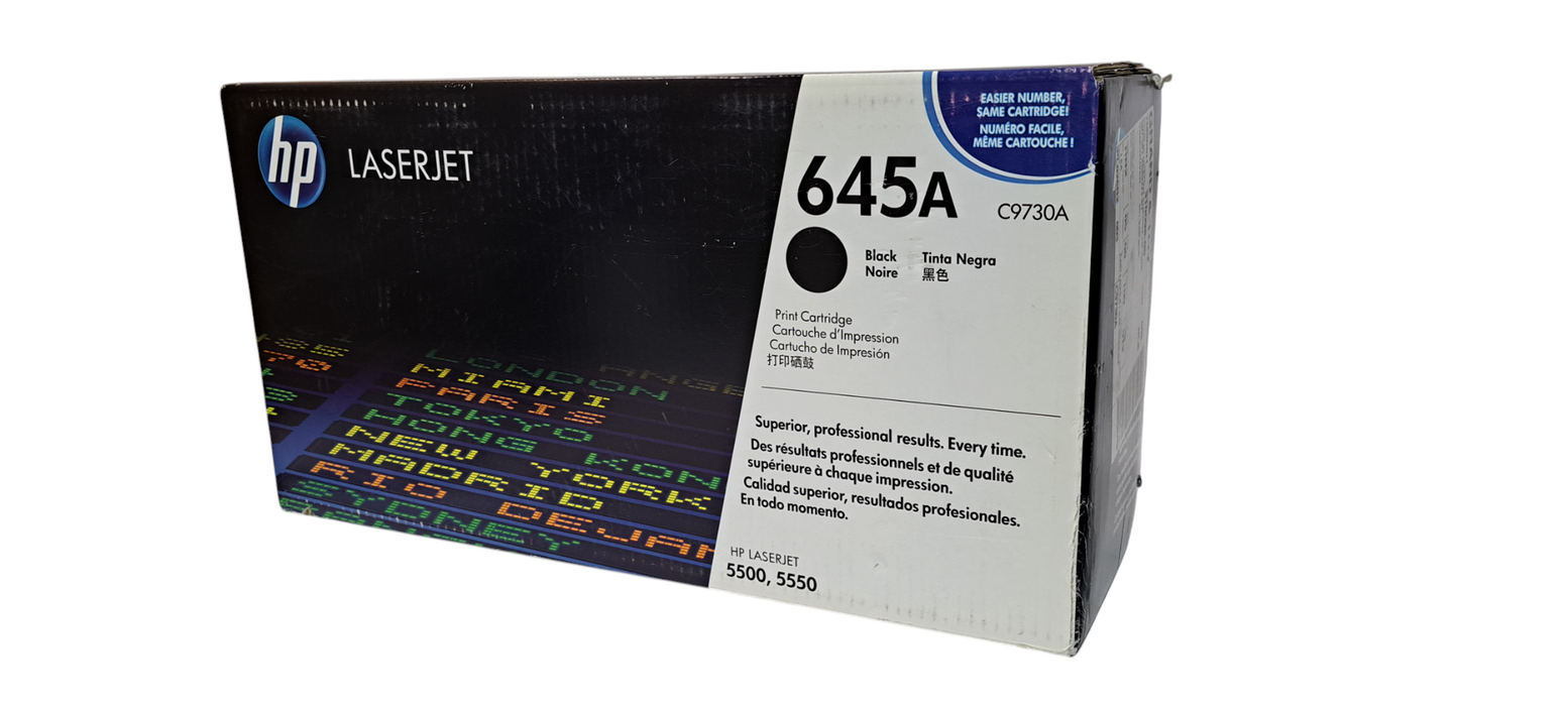 New HP C9730A LaserJet 645A Toner Black Genuine Sealed Q