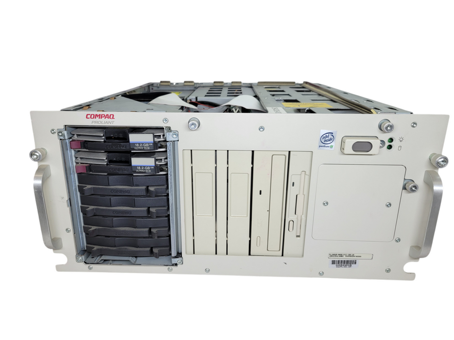 COMPAQ PROLIANT PL1600R - 2x Pentium III @ 600Mhz 128MB RAM Smart 221 240W %
