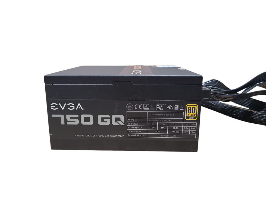 EVGA 750 GQ 750W Gold Desktop Modular Power Supply | 210-GQ-0750