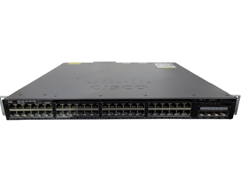 Cisco WS-C3650-48PS-E V02 | 48-Port Gigabit PoE+ Switch w/ 4x 1G SFP !