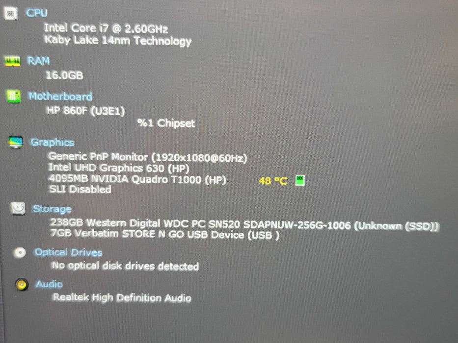 HP ZBook 15 G8 i7-9850H 16GB DDR4 Quadro T1000 256GB SSD // No Adapter β Lap200