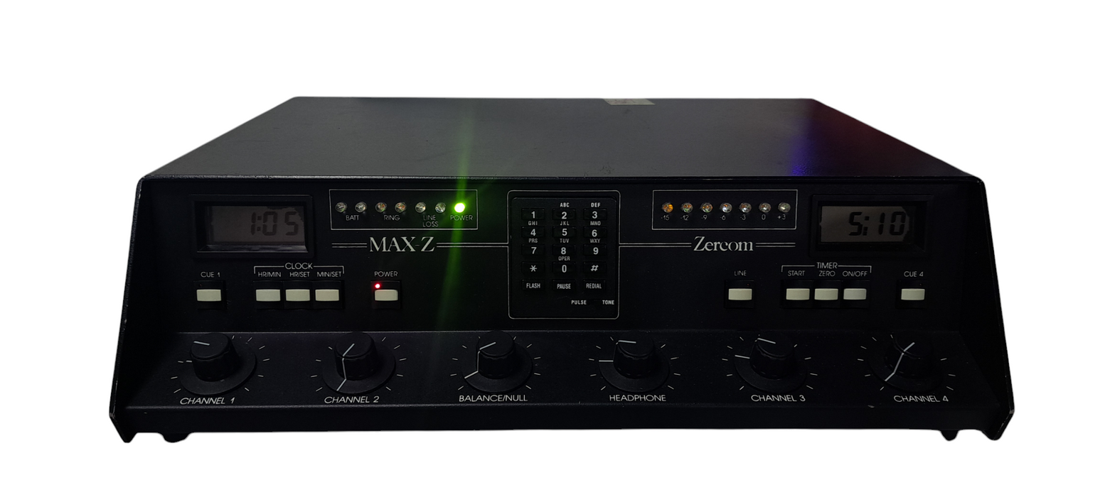 Vintage Zercom Max Z Vintage Professional Broadcast Audio Equipment