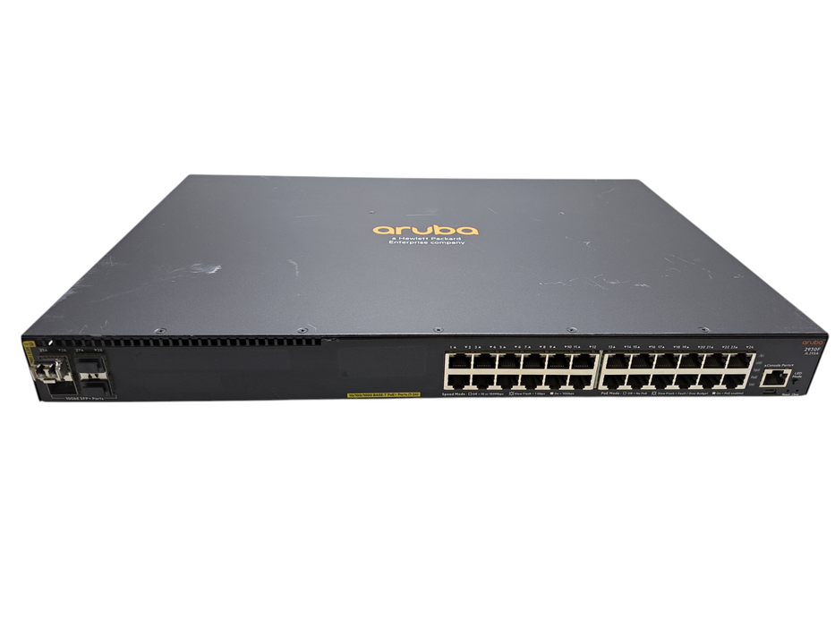 Aruba JL255A 2930F 24G PoE+ 4SFP+ Managed Network Switch )