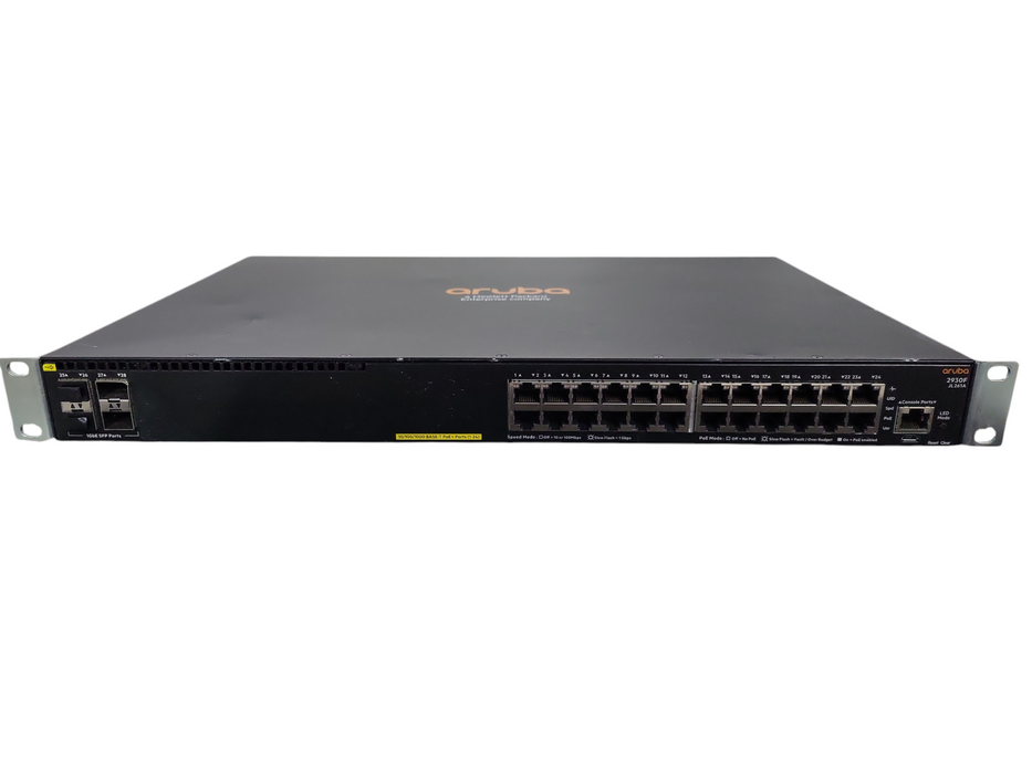 Aruba HP JL261A 2930F 24G PoE+ 4SFP Gigabit Switch !