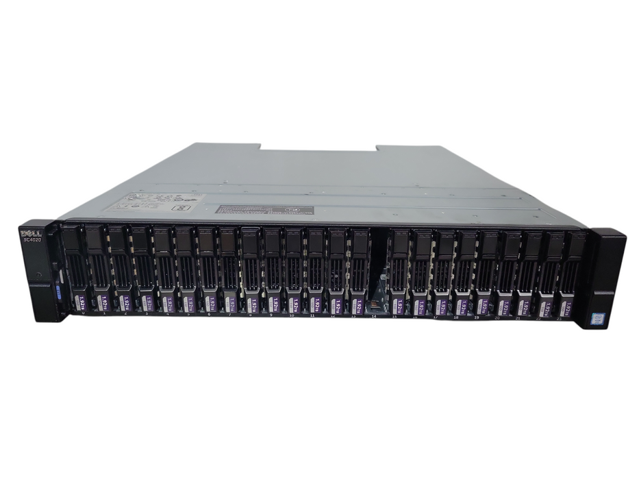 Dell Compellent SC4020 24x 2.5" Storage Array 2x 10G-iSCSI-2 Storage Contro !