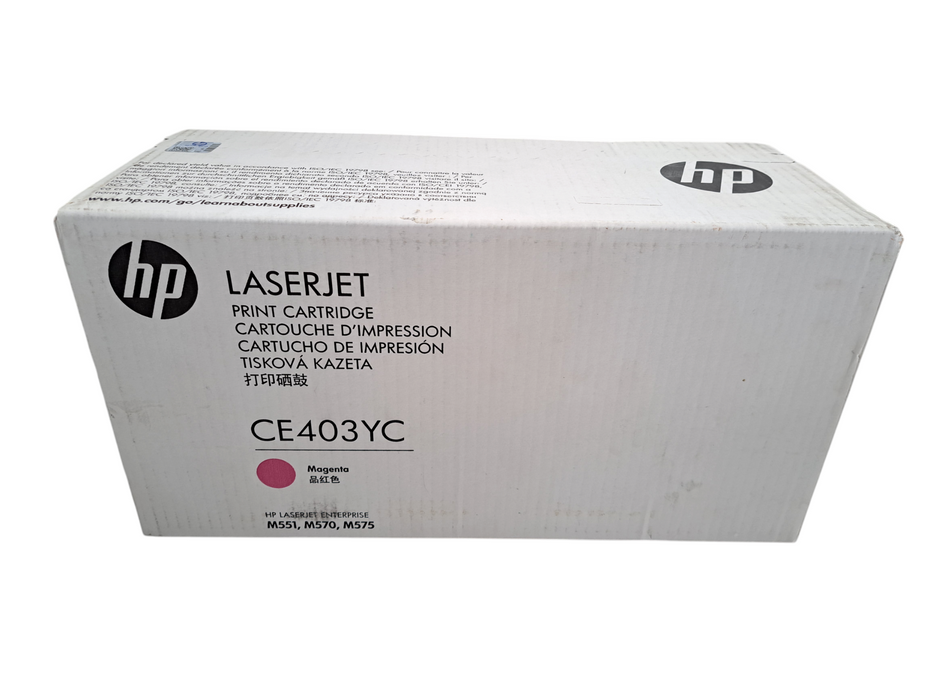 Genuine HP CE403YC Magenta Print Toner Cartridge 507A M551 M575 M570 )