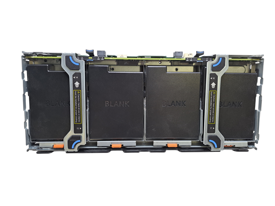 Dell R740xd 4 x 3.5" Drive Expansion Backplane Bay F7DF5 w/ Disk Trays )