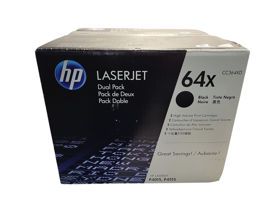 Genuine HP 64X CC364XD Black Toner Cartridge Open Box Sealed Cartridge READ $