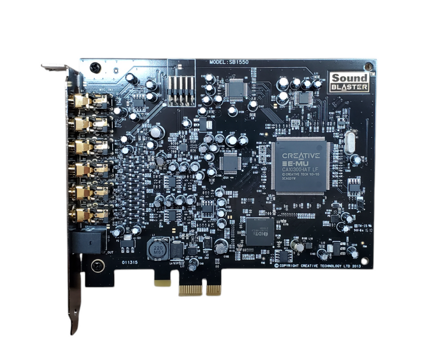 Creative SB1550 Dual Mic Input Sound Blaster Audigy Rx Sound Card
