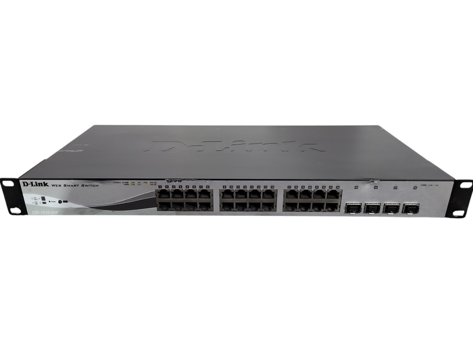 D-Link DGS-1210-28P, 28-Port Gigabit PoE 4x SFP Web Smart Switch !