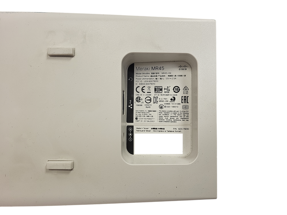 Cisco Meraki MR45-HW Quad-Radio 802.11ax (Wifi 6) Unclaimed WAP w/ Mount Q$