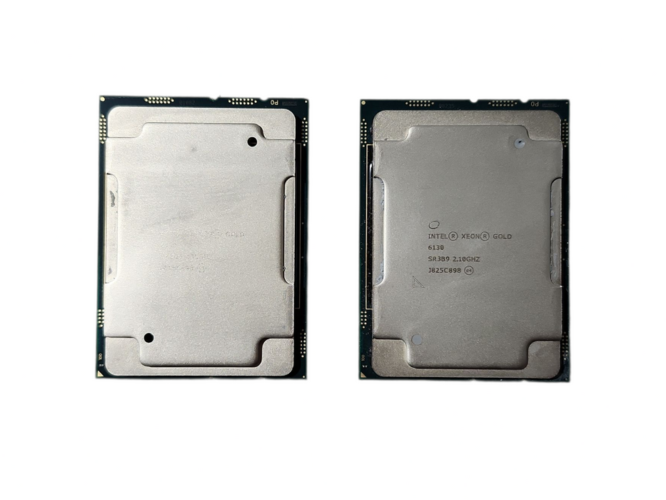 Lot of 2x Intel Xeon Gold 6130 2.10GHz 16 Core 22MB FCLGA3647 CPU
