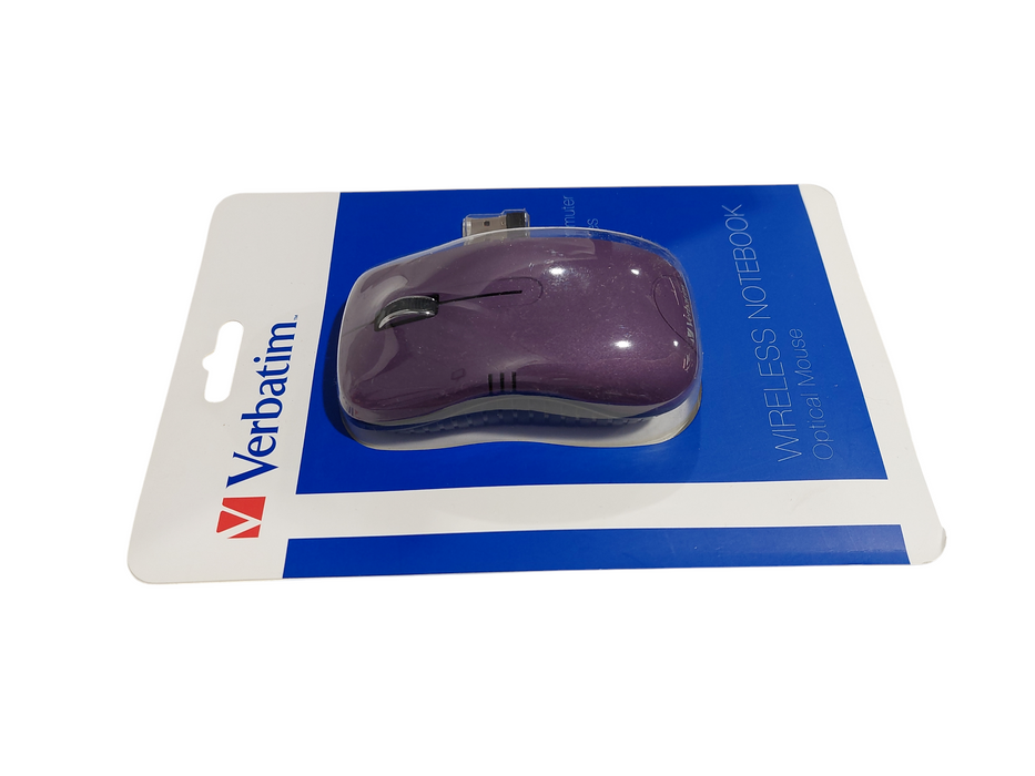 Verbatim Wireless Notebook Optical Mouse Purple Commuter Series ( New ) Q=