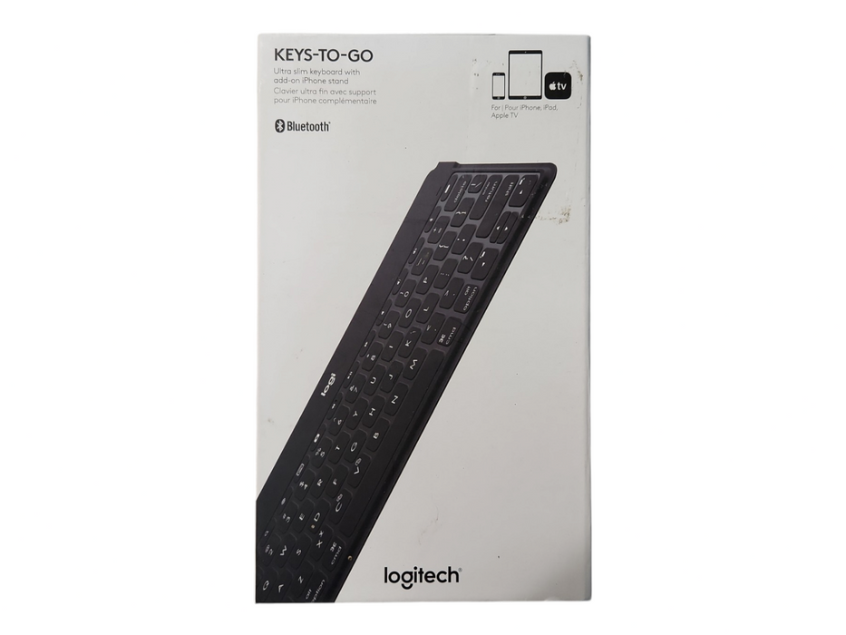 Logitech Keys-to-Go Bluetooth Ultra Slim Keyboard for iPAD + Phone Stand