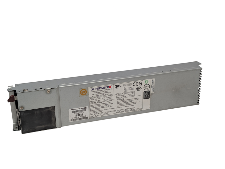 Supermicro PWS-1K68A-1R 100-240V 1600W Server Power Supply PSU TITANIUM Q-