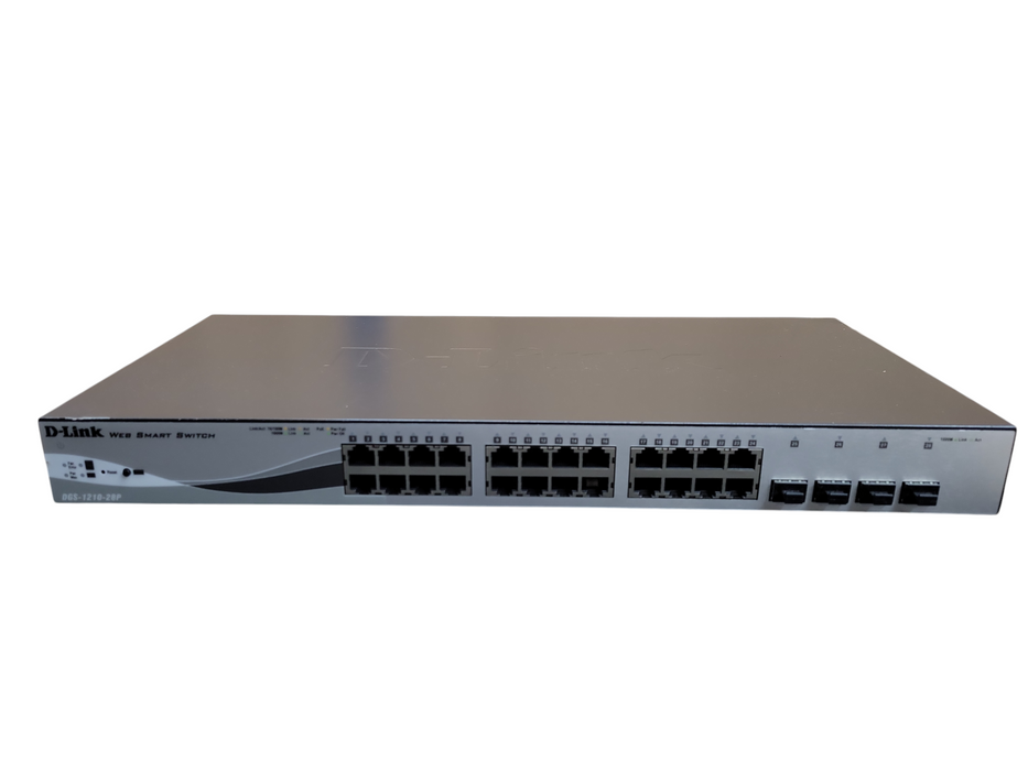 D-Link DGS-1210-28P, 28-Port Gigabit PoE 4x SFP Web Smart Switch !