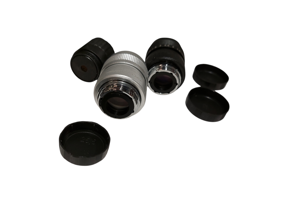 Bundle of 3 Camera Lens Attachments TV Lens 25mm 1:-1.4 & 1/2.5- 4mm  =