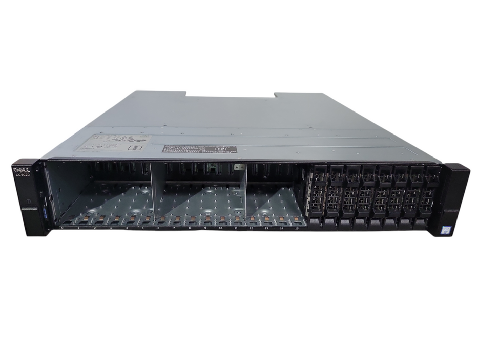 Dell Compellent SC4020 24x 2.5" Storage Array 2x 10G-iSCSI-2 Storage ControLler E15M E15M001 !