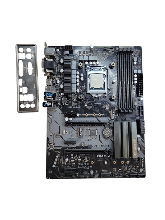Intel Core i7-8700K ASRock Z390 Pro4 + I/O Plate %