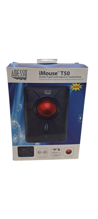 Adesso iMouse T50 - Wireless Programmable Ergonomic Trackball Mouse