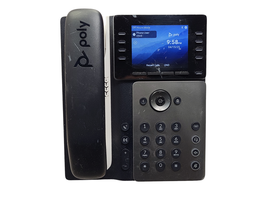 Poly Edge E320 IP Desk PoE Phone No AC No Handset Curly Cord Cable Q$