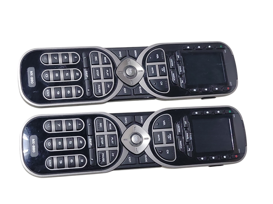 Lot of 2x Universal remote control MX-880 only, No Battery, No Charger, SEE _