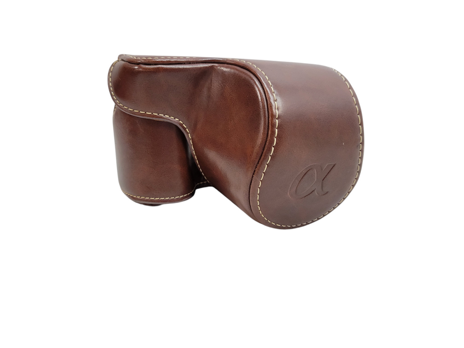 Sony A6000 / A6100 / A6300 / A6400 Leather Camera Case %